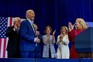 Kerry Kennedy and other members of the Kennedy family applaud as US President Joe Biden