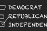Image of text saying independent candidates