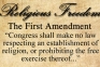 Image of text from the first amendment
