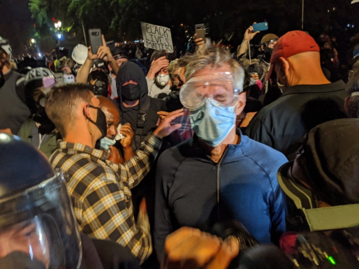 Violence in America, Portland protests, Ted Wheeler, tear gas, federal agents, Homeland Security