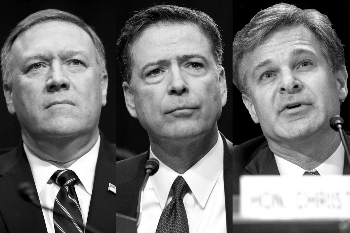 CIA, Mike Pompeo, James Comey, Christopher Wray