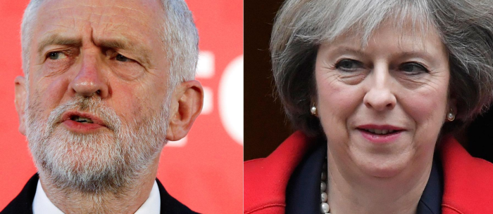 Jeremy Corbyn and Prime Minister Theresa May