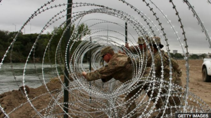 border control, troops