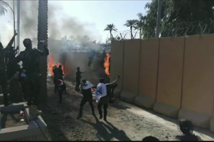 US Embassy, Baghdad, protests