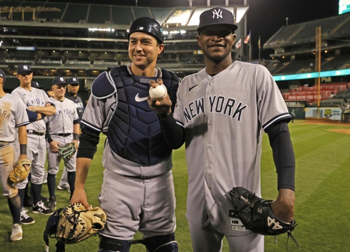 Yankees' Kyle Higashioka on what it was like catching Domingo
