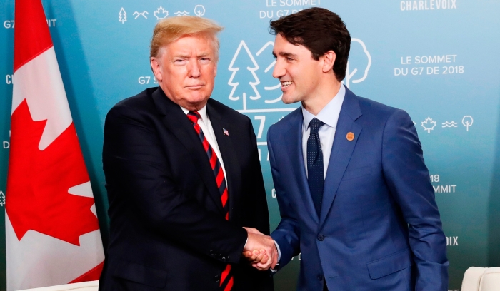 Donald Trump and Justin Trudeau