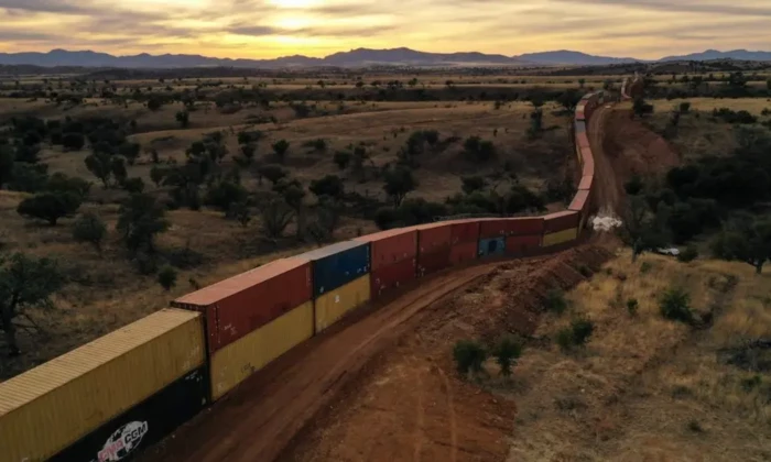Immigration, Arizona, Border Wall, Shipping Containers, Justice Department