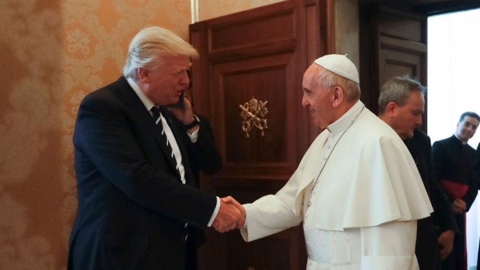 President Trump and Pope Francis